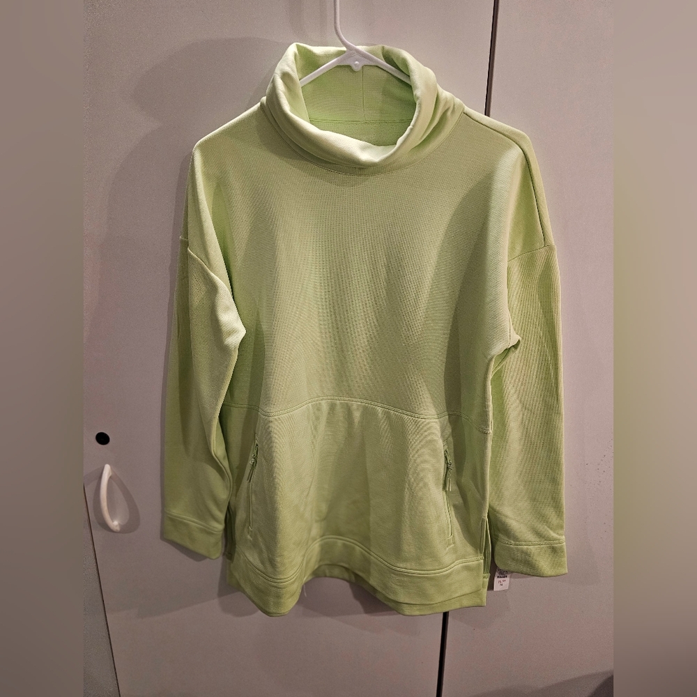 Talbots Light Green Turtleneck Pullover Sweatshirt